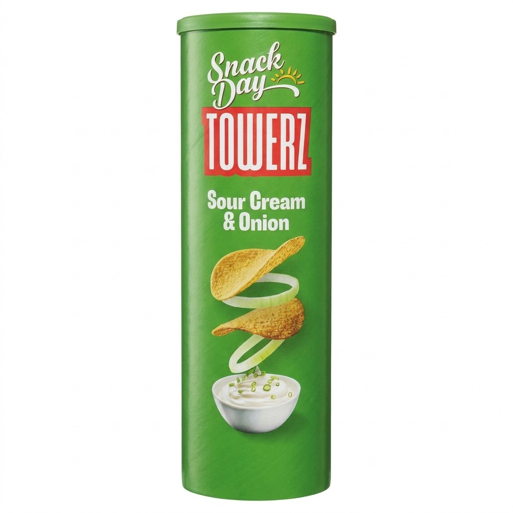 Snack Day Towerz Sour Cream & Onion 165g
