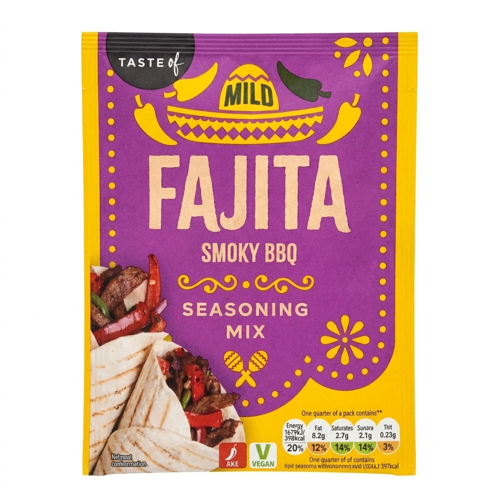 Taste of Mild Fajita Smoky BBQ Seasoning Mix