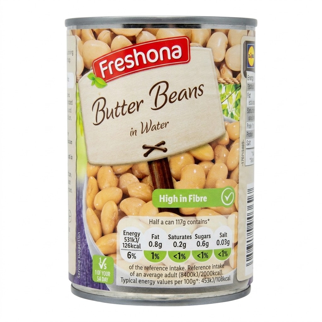 Freshona Butter Beans in Water 400g