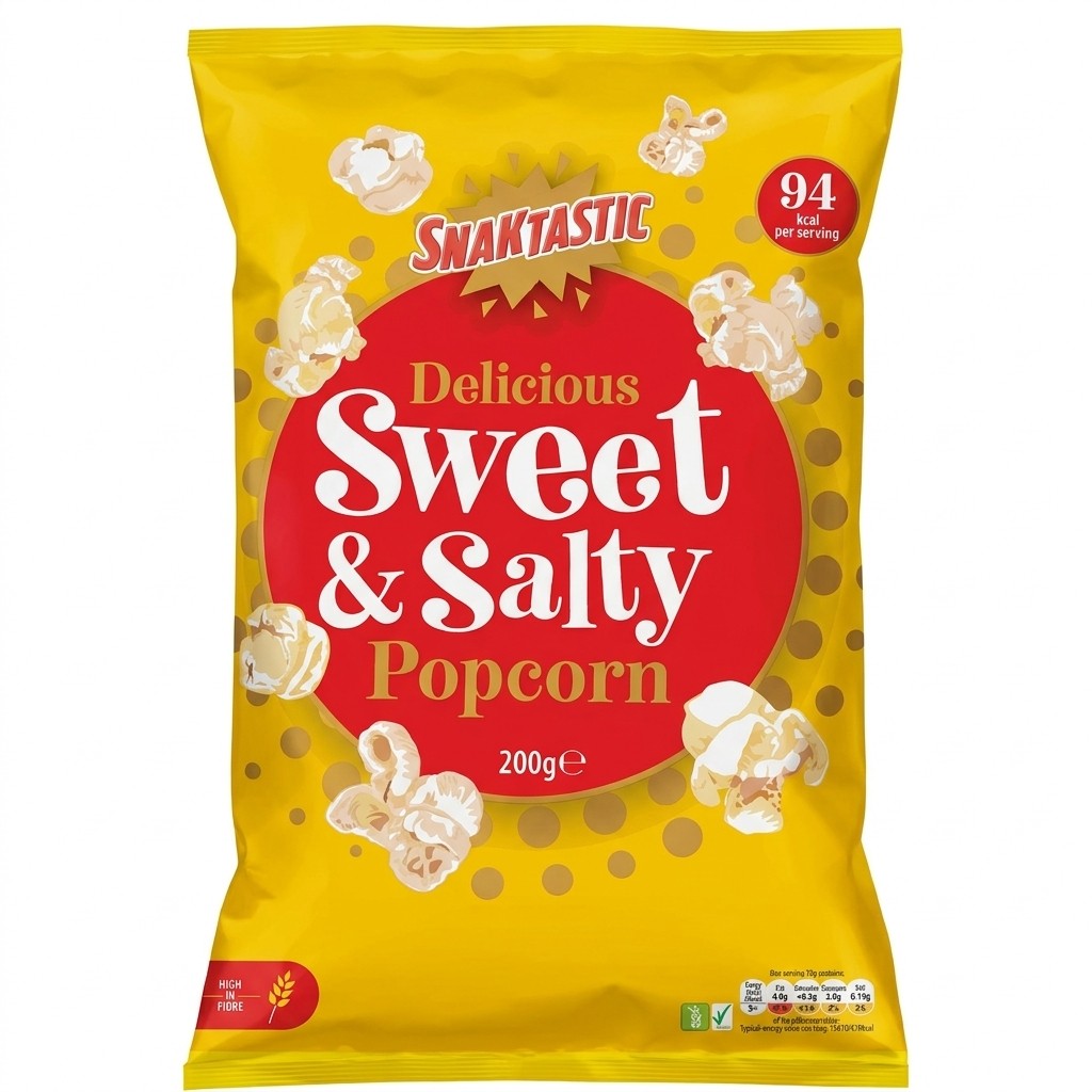 Snaktastic Sweet & Salty Popcorn 200g