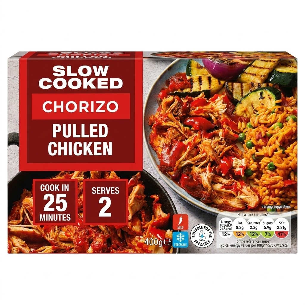 Lidl Slow Cooked Chorizo Pulled Chicken 400g