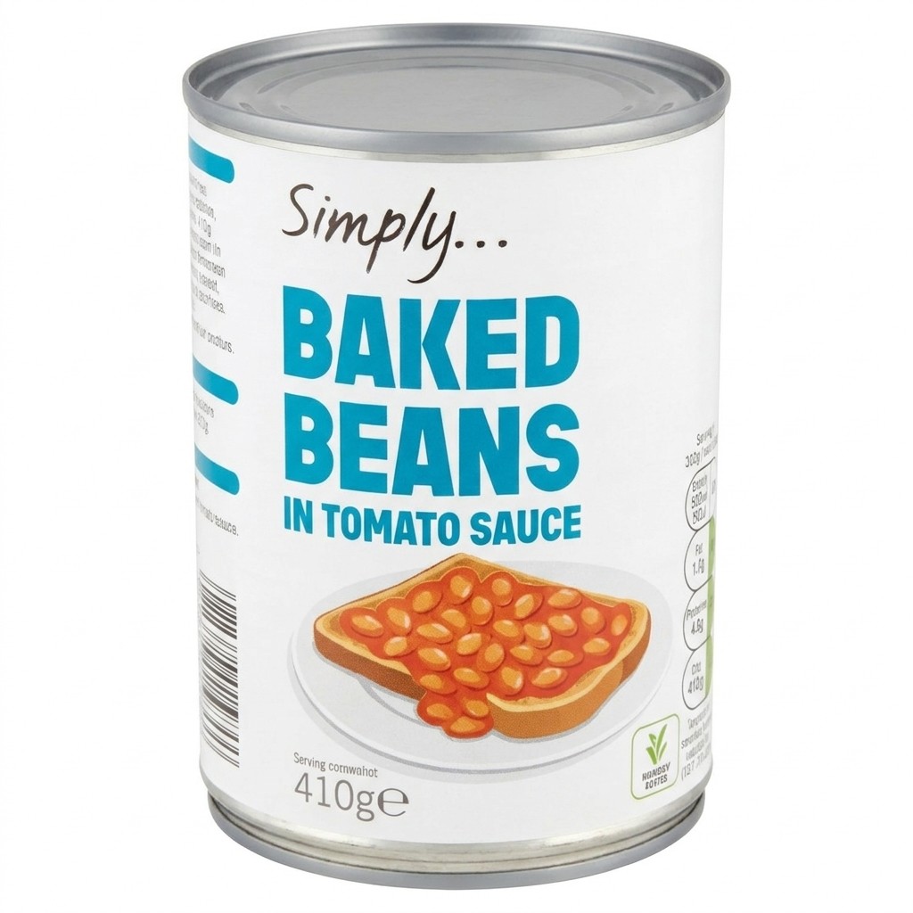 Simply Baked Beans in Tomato Sauce 410g