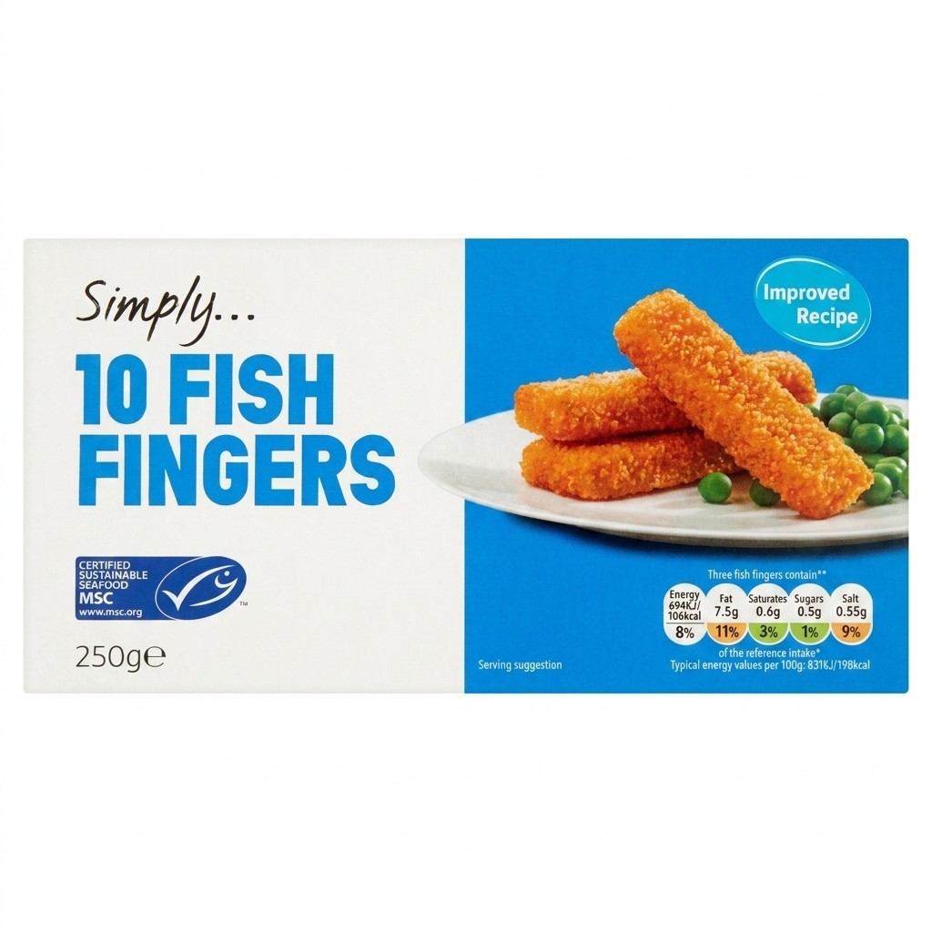 Simply 10 Fish Fingers 250g