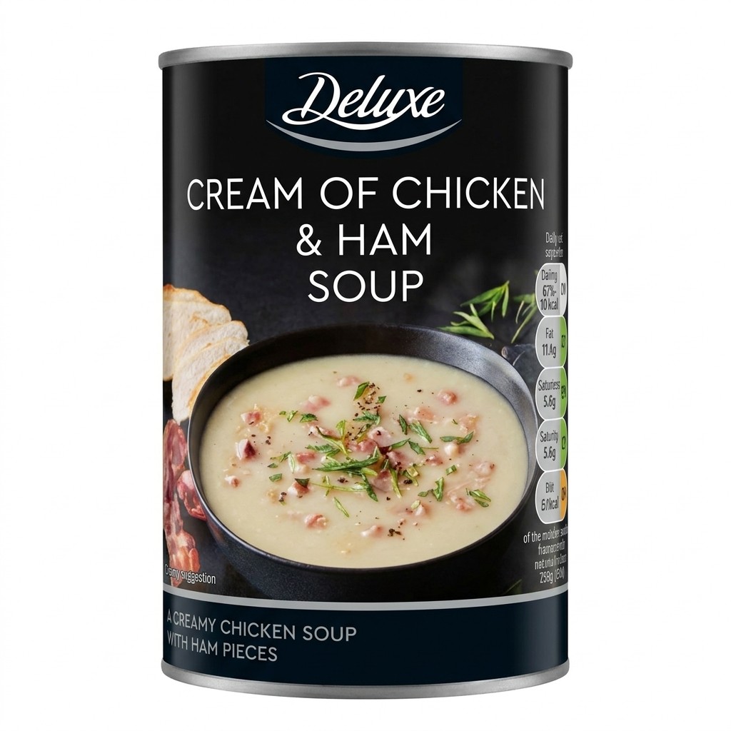 Deluxe Cream of Chicken & Ham Soup 400g