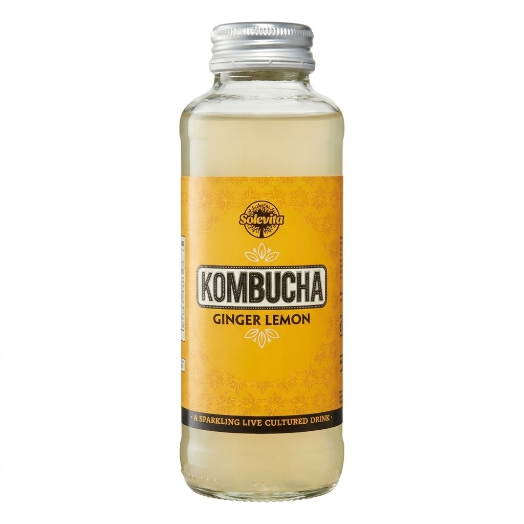 Solevita Kombucha Ginger Lemon 330ml