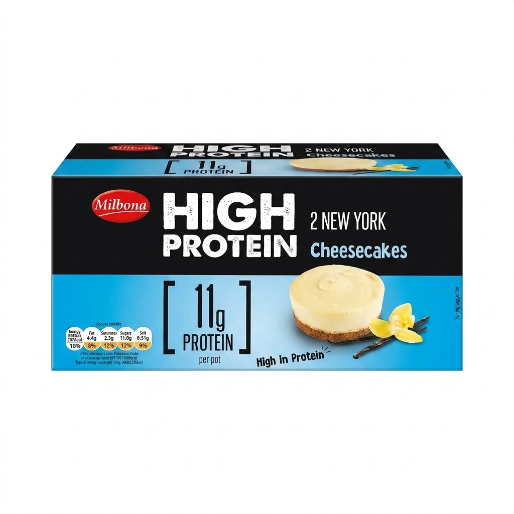 Milbona High Protein 2 New York Cheesecakes 180g