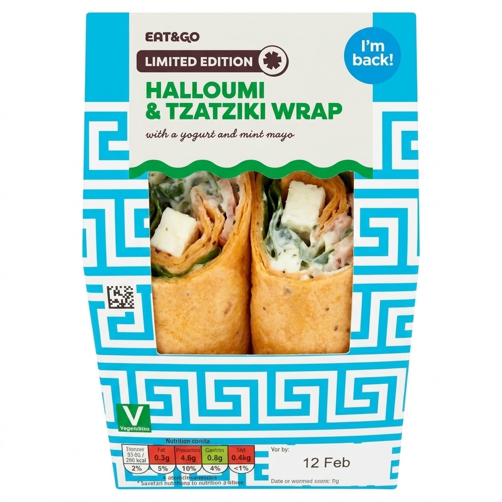 Eat & Go Halloumi & Tzatziki Wrap