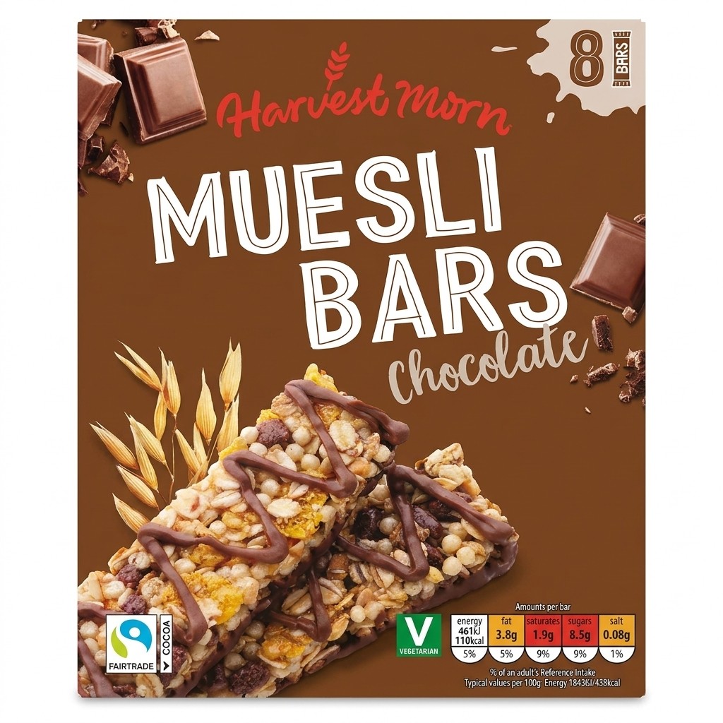 Harvest Morn Chocolate Muesli Bars 200g