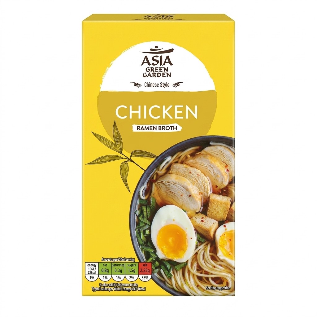 Asia Green Garden Chicken Ramen Broth 1l