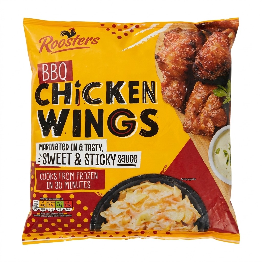 Roosters BBQ Chicken Wings 750g