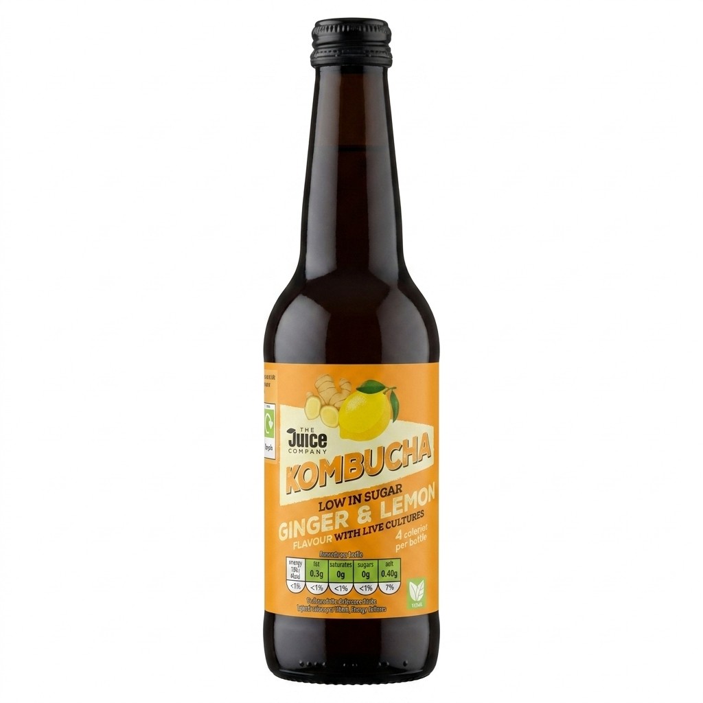 The Juice Company Kombucha Ginger & Lemon 330ml
