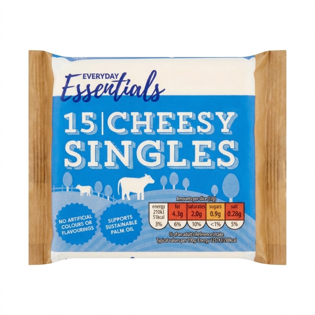 Everyday Essentials Cheesy Singles 255g