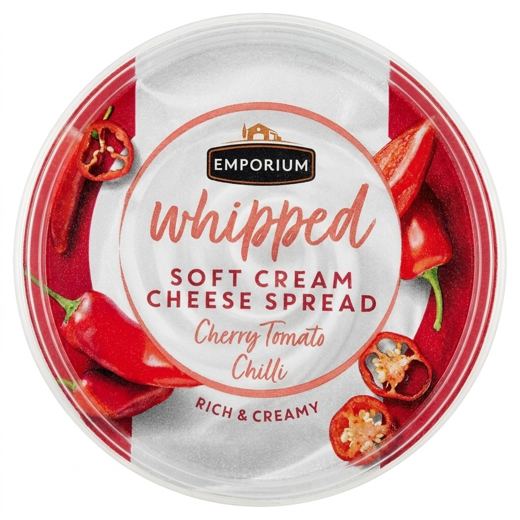 Emporium Whipped Soft Cream Cheese Spread Cherry Tomato Chilli 150g