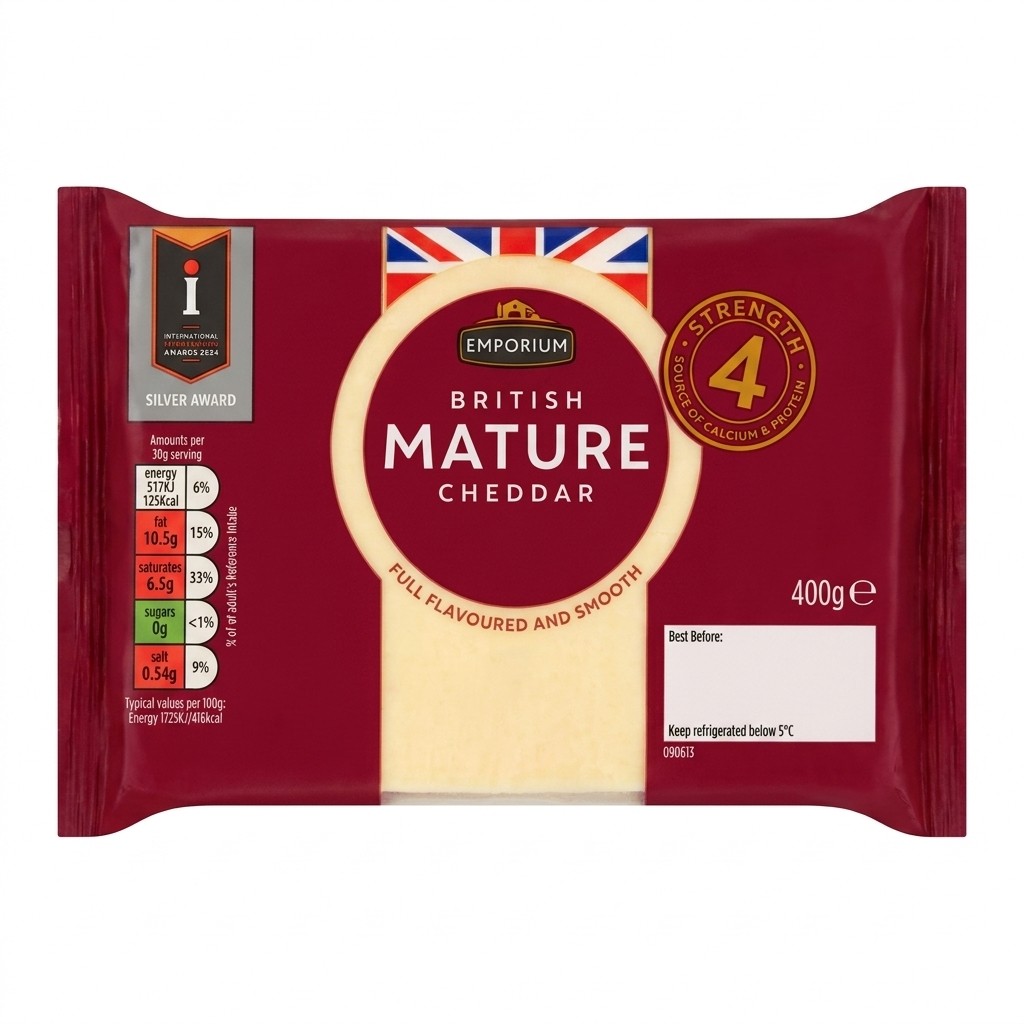 Emporium British Mature Cheddar 400g