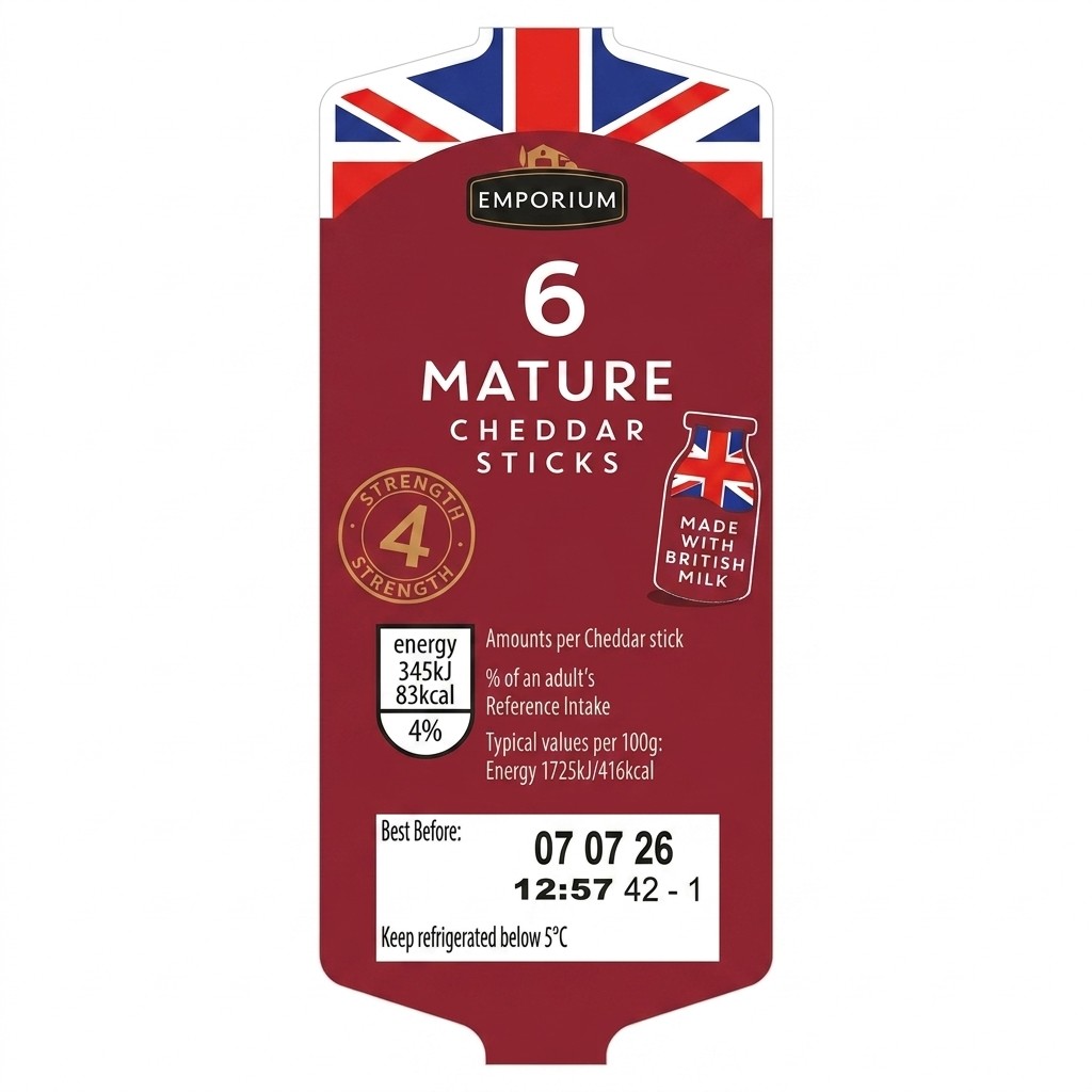 Emporium Mature Cheddar Sticks 120g