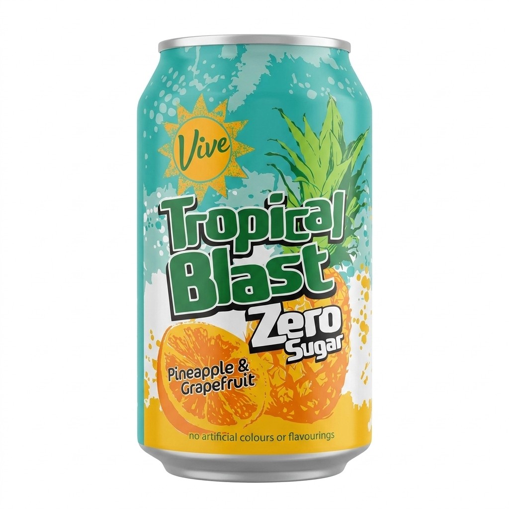 Vive Tropical Blast Zero Sugar 330ml