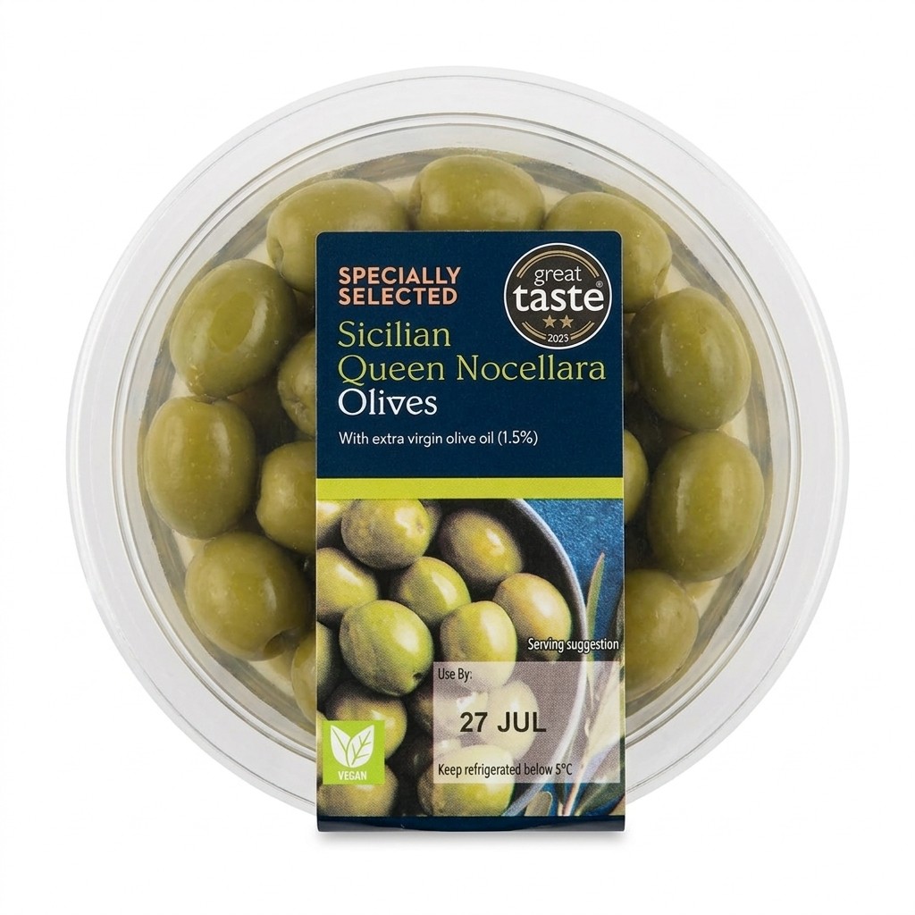 Specially Selected Sicilian Queen Nocellara Olives 150g
