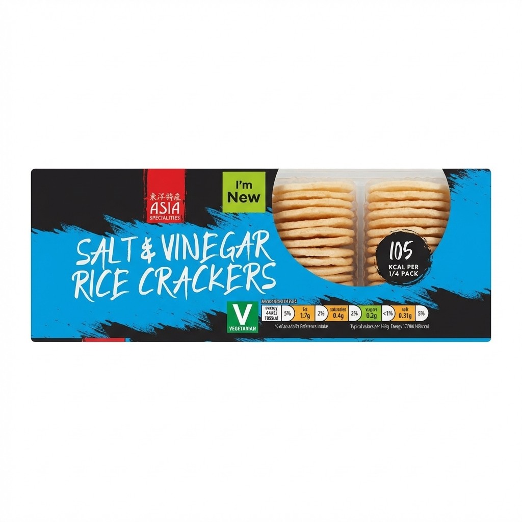 Asia Specialities Salt & Vinegar Rice Crackers 100g