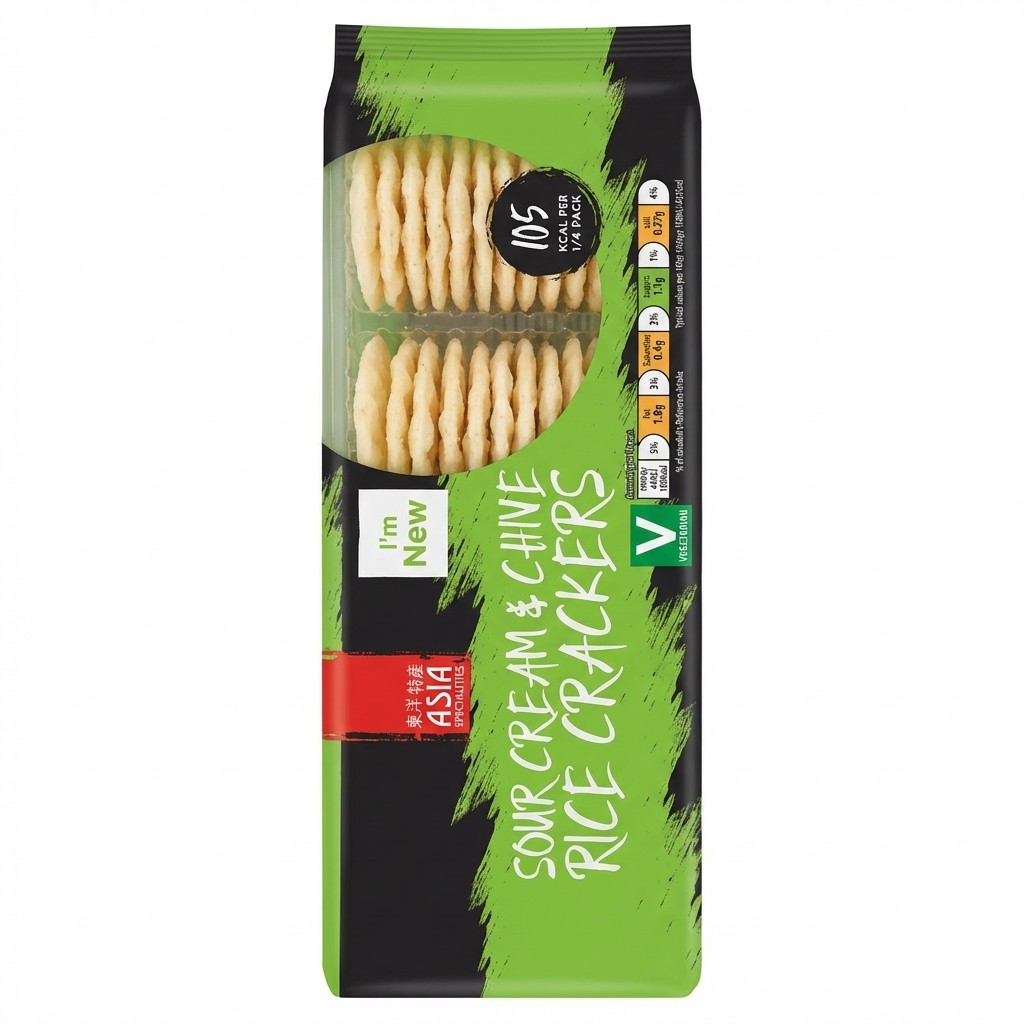 Asia Specialities Sour Cream & Chive Rice Crackers 100g