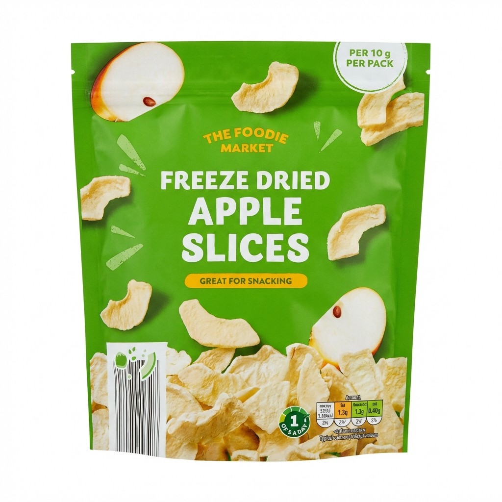The Foodie Market Freeze Dried Apple Slices 34g