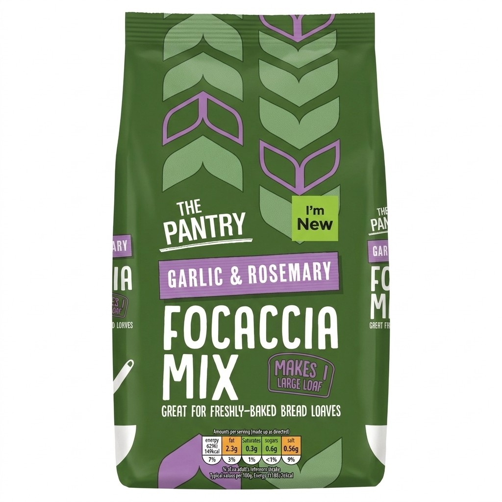 The Pantry Garlic & Rosemary Focaccia Mix 500g