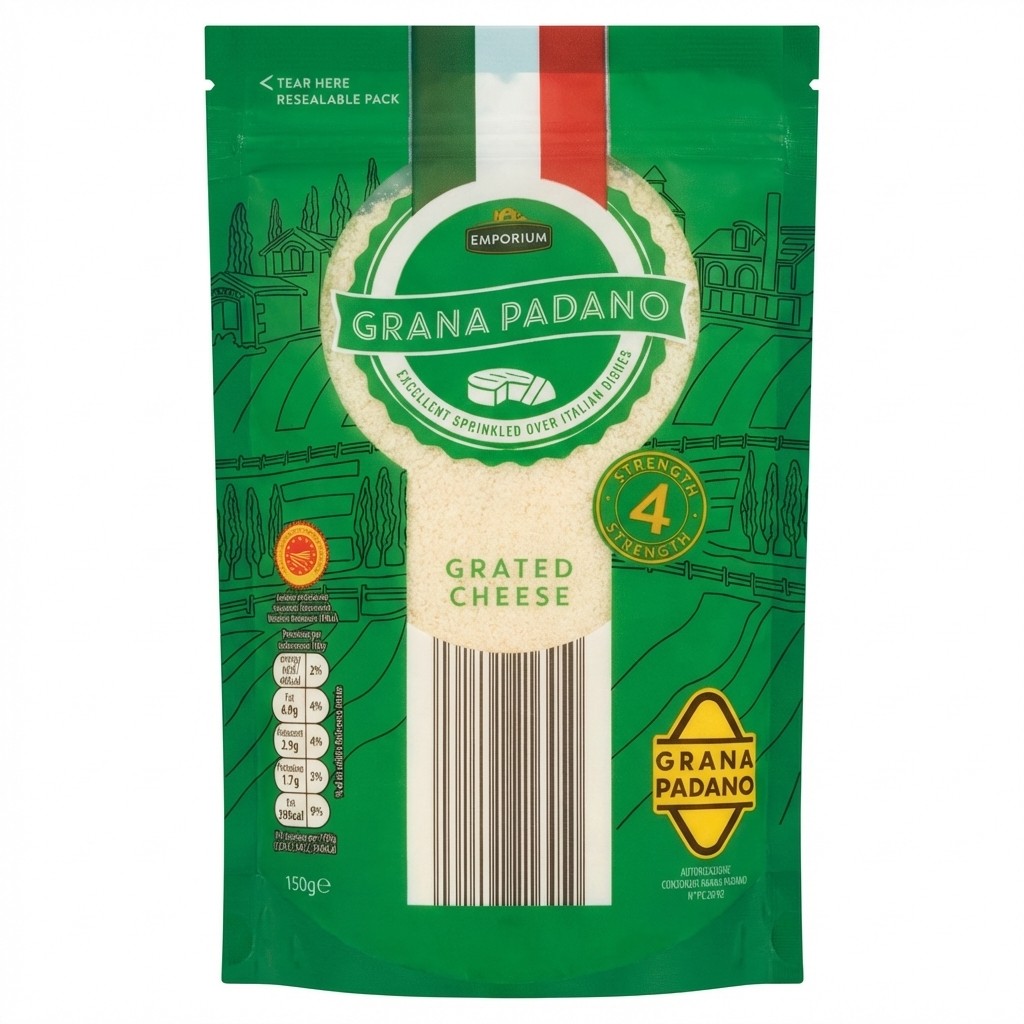 Emporium Grana Padano Grated Cheese 150g