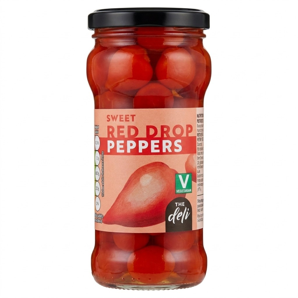 The Deli Sweet Red Drop Peppers 235g