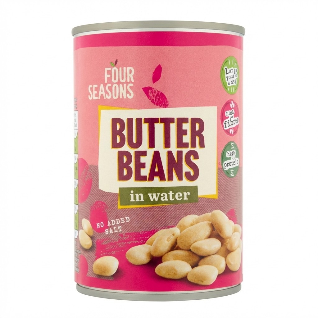 Four Seasons Butter Beans in Water 400g