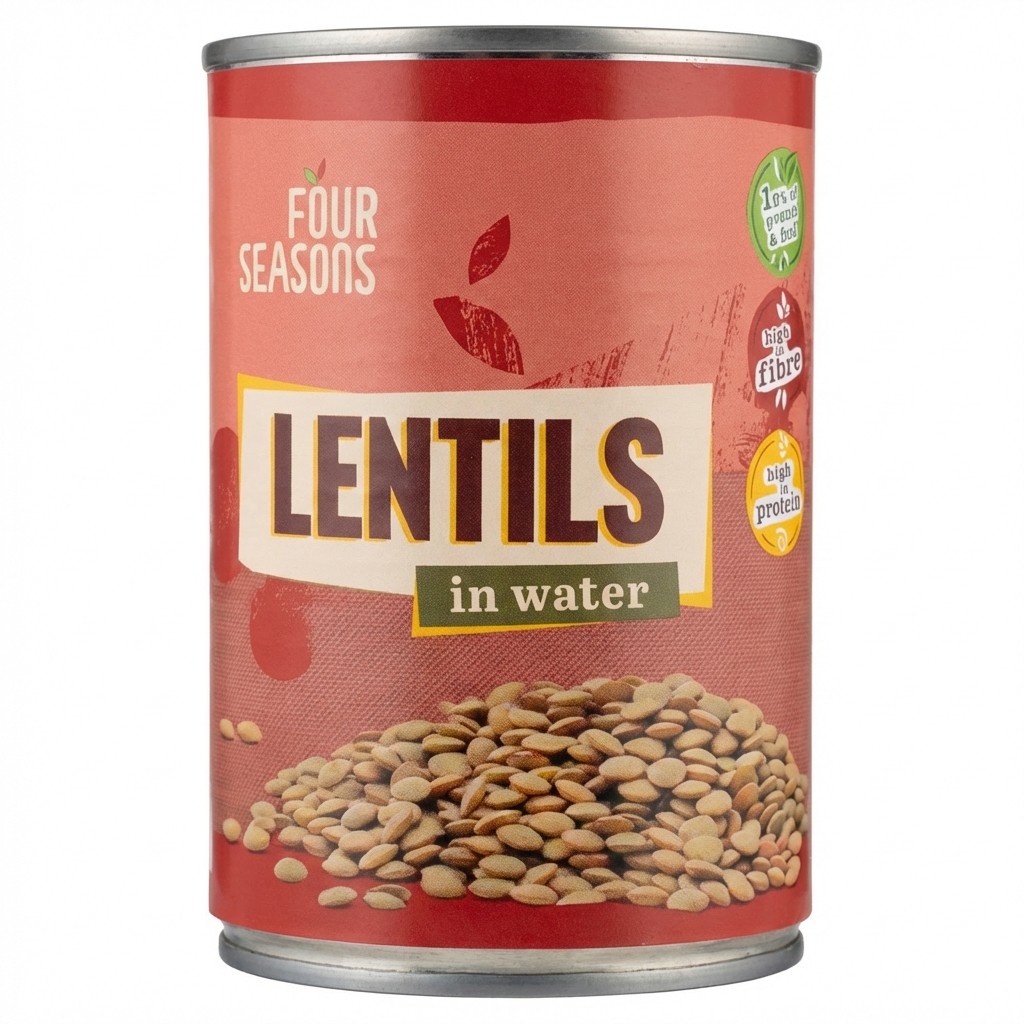 Four Seasons Lentils in Water 400g