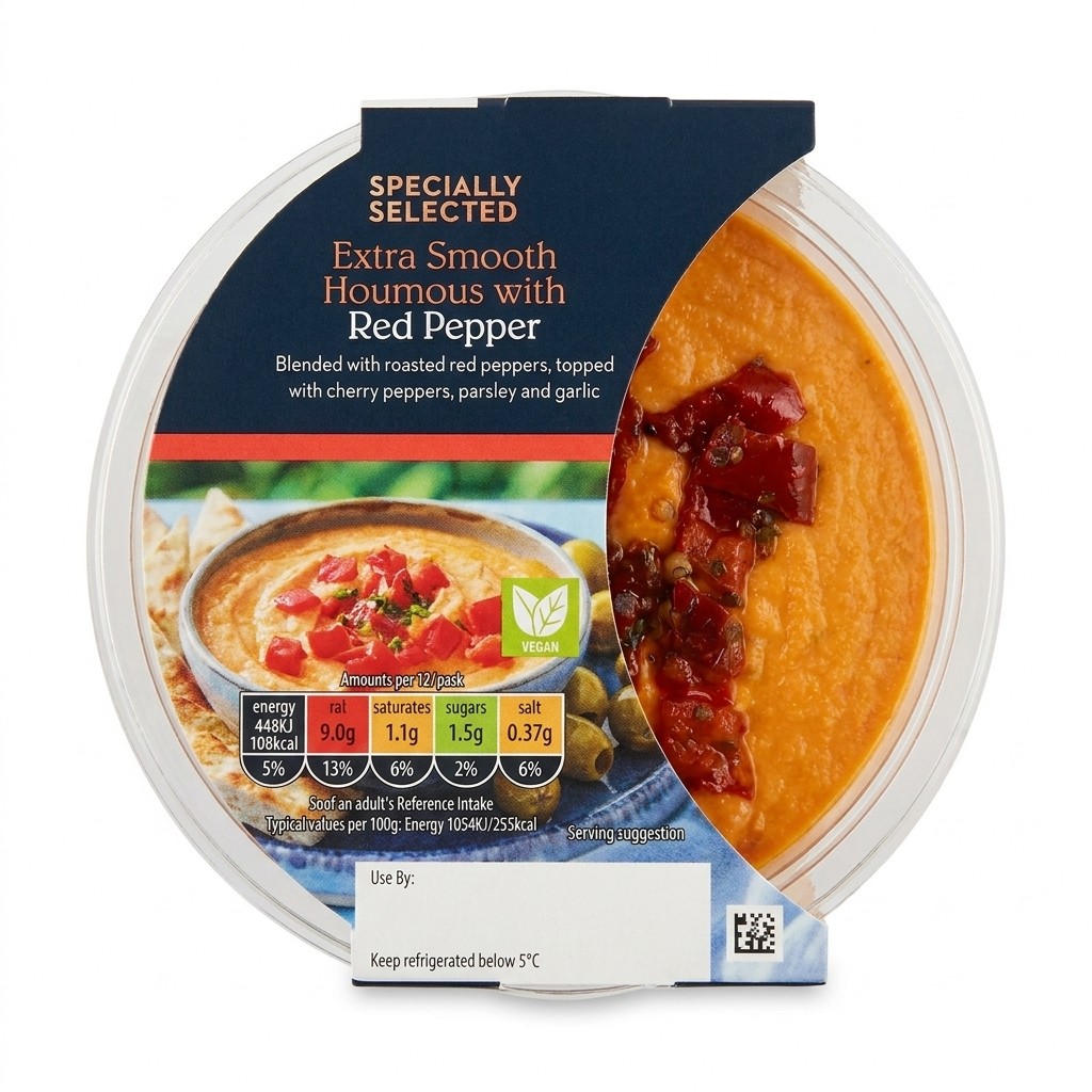 Specially Selected Extra Smooth Houmous with Red Pepper 170g