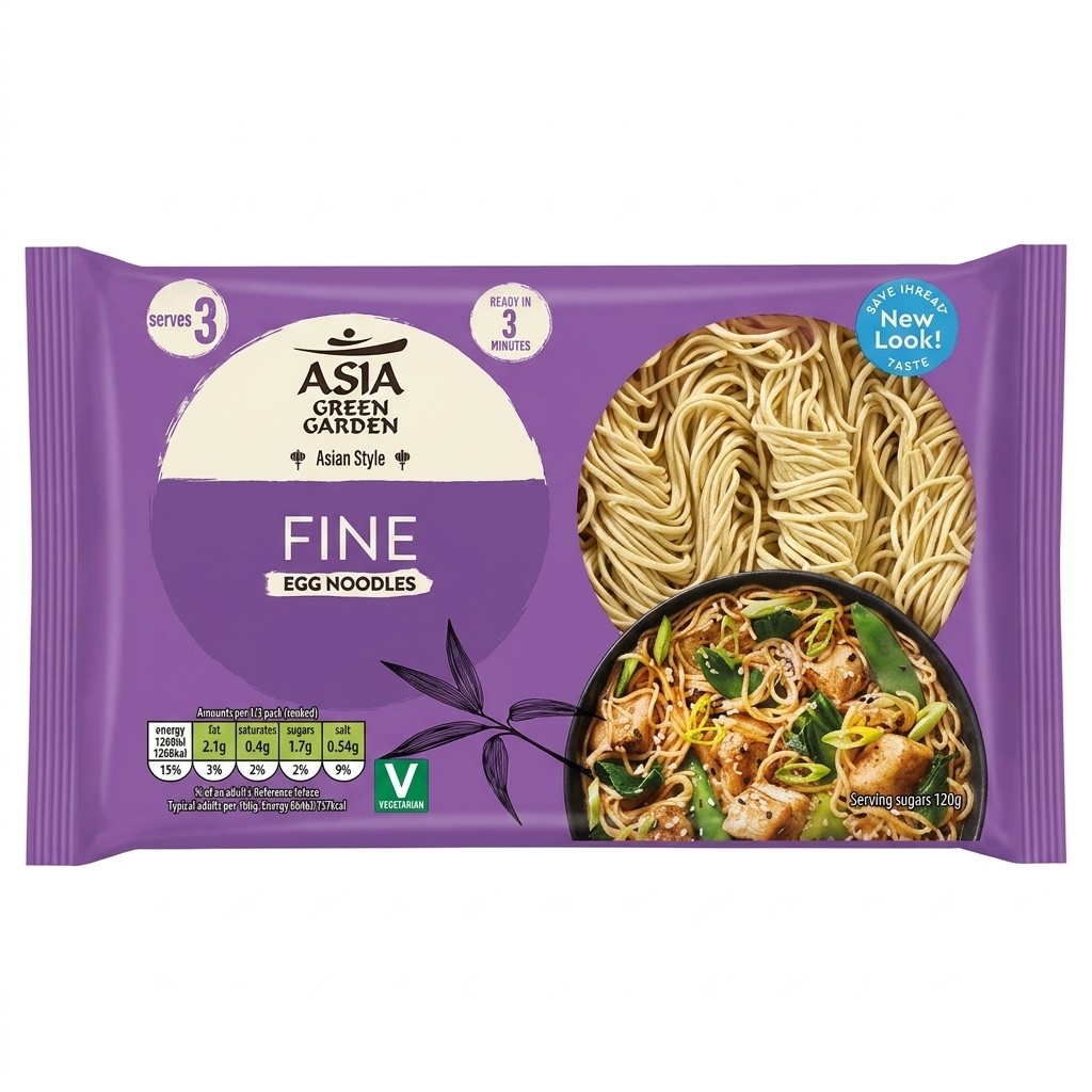 Asia Green Garden Fine Egg Noodles 250g