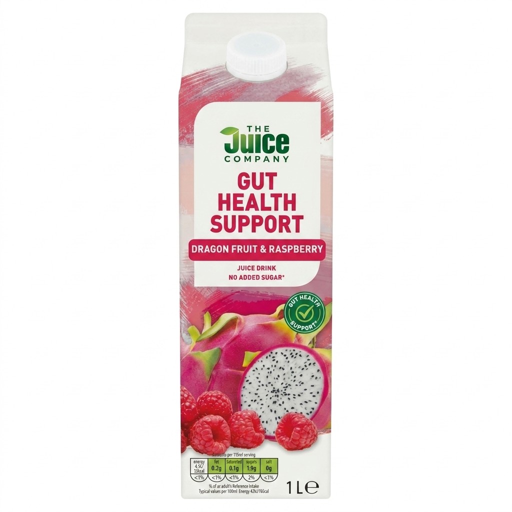The Juice Company Gut Health Support Dragon Fruit & Raspberry 1L