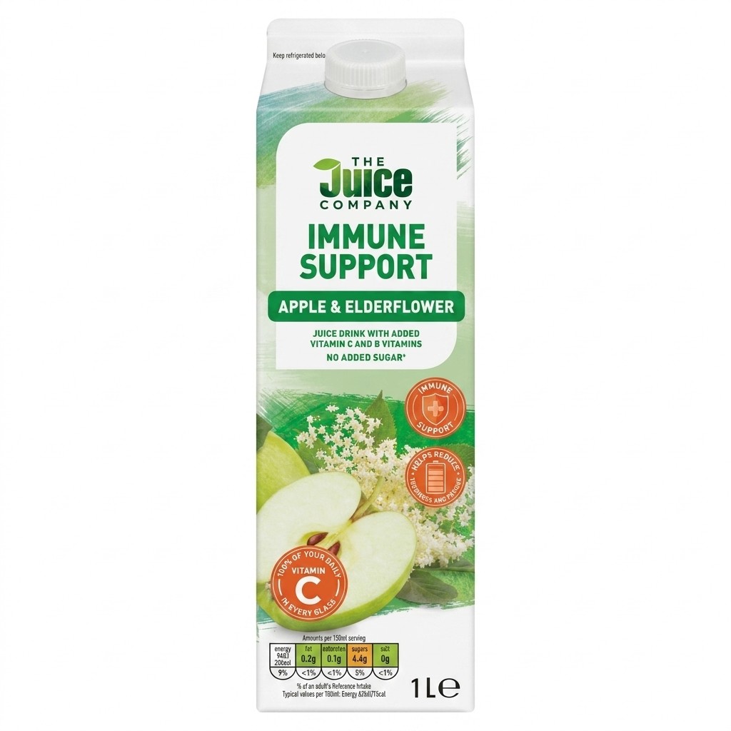 The Juice Company Immune Support Apple & Elderflower 1L