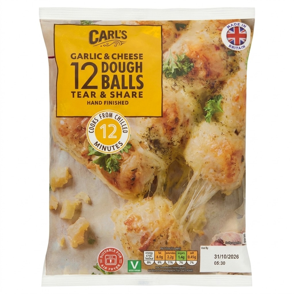 Carlos Garlic & Cheese Dough Balls 206g