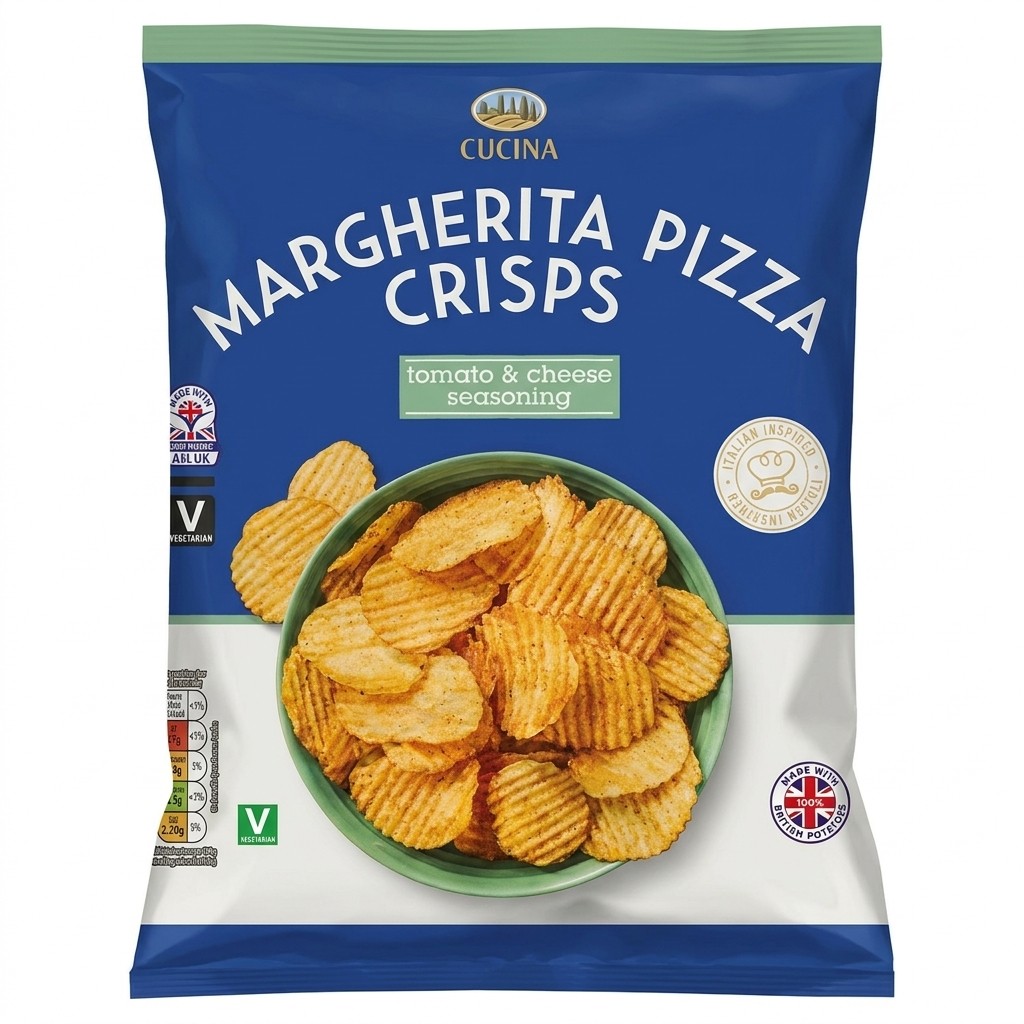 Cucina Margherita Pizza Crisps 150g
