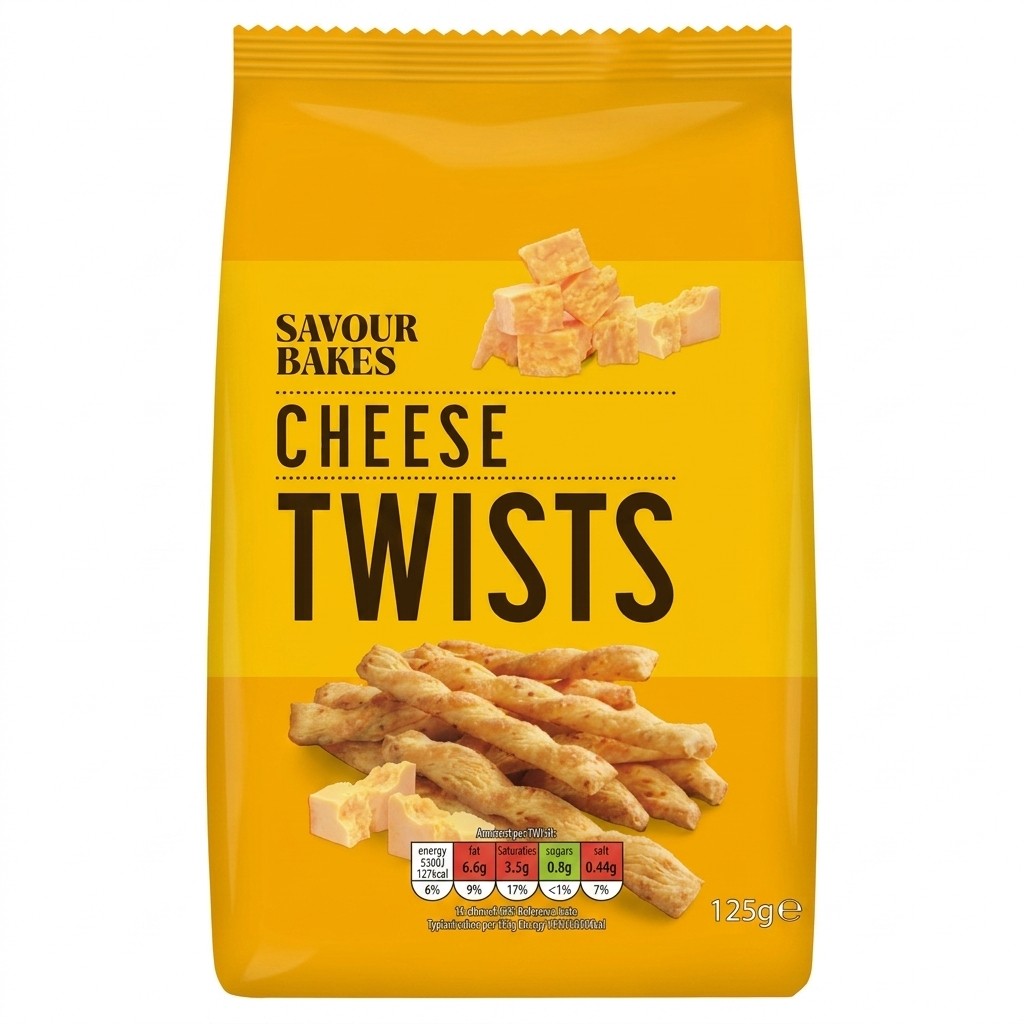 Savour Bakes Cheese Twists 125g