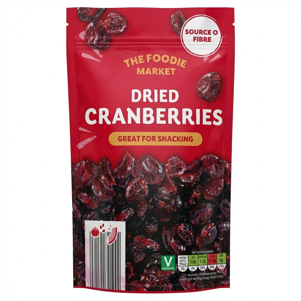 The Foodie Market Dried Cranberries 200g