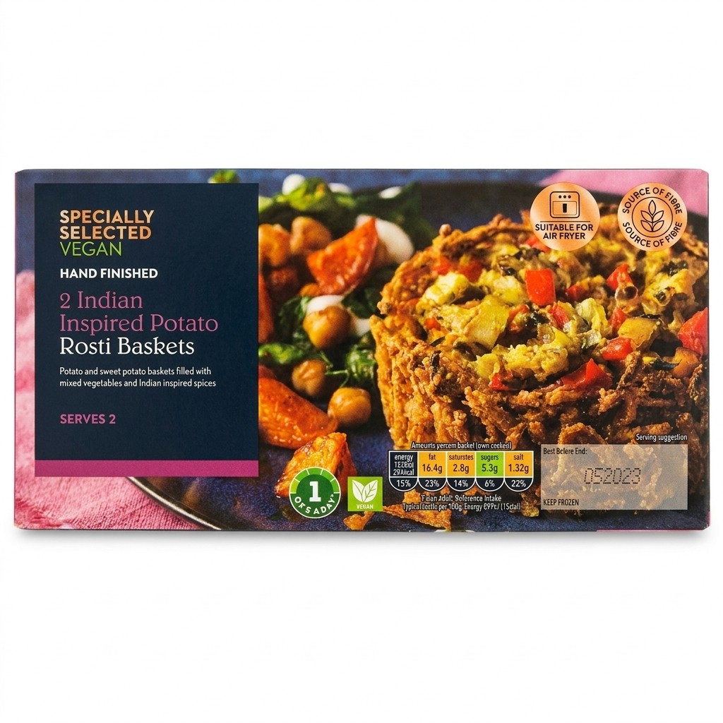 Specially Selected Indian Inspired Potato Rosti Baskets 300g