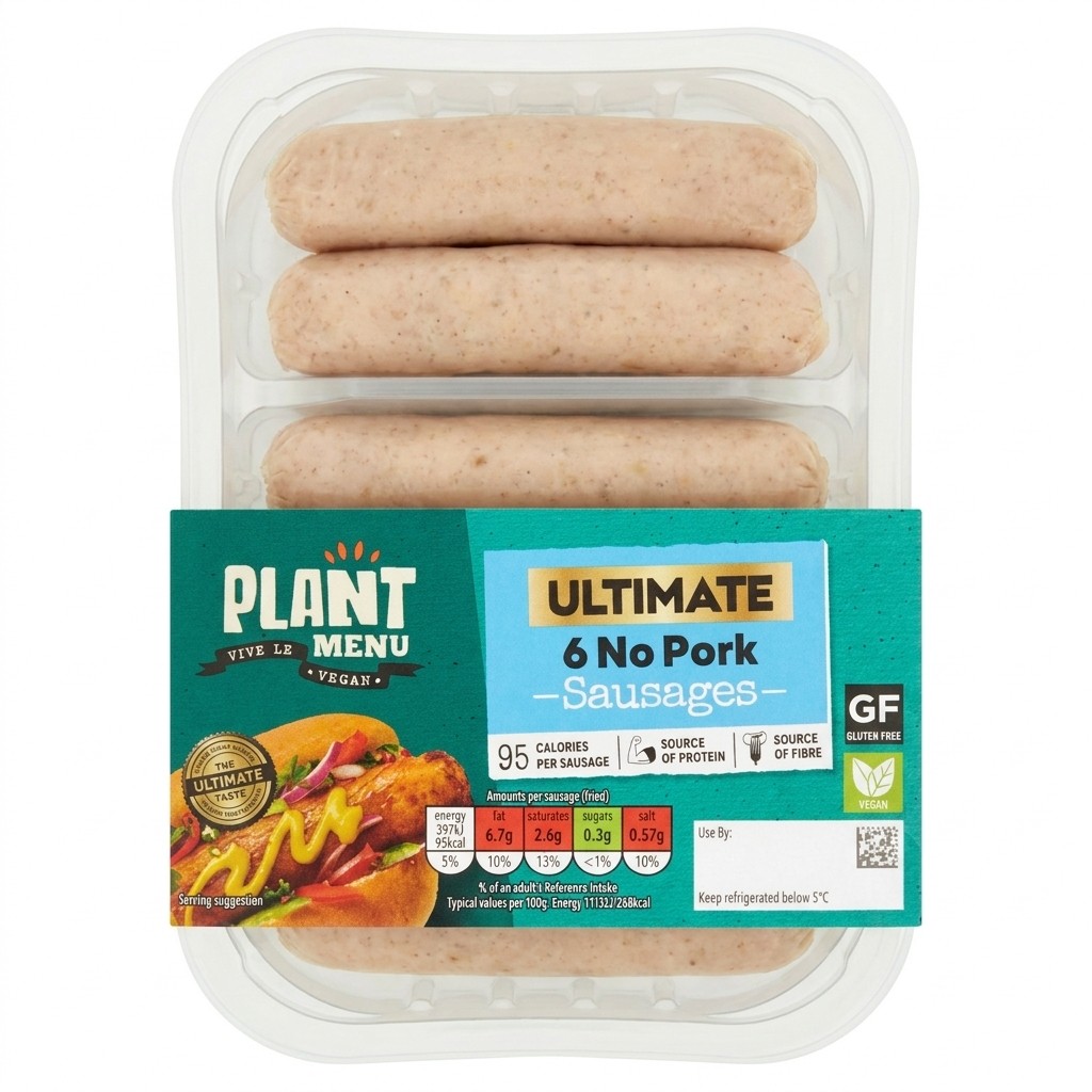 Plant Menu Ultimate 6 No Pork Sausages 270g