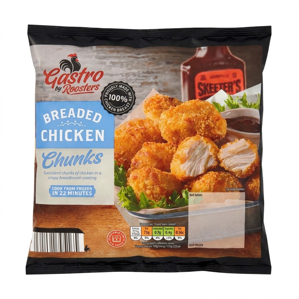 Gastro Breaded Chicken Chunks 350g