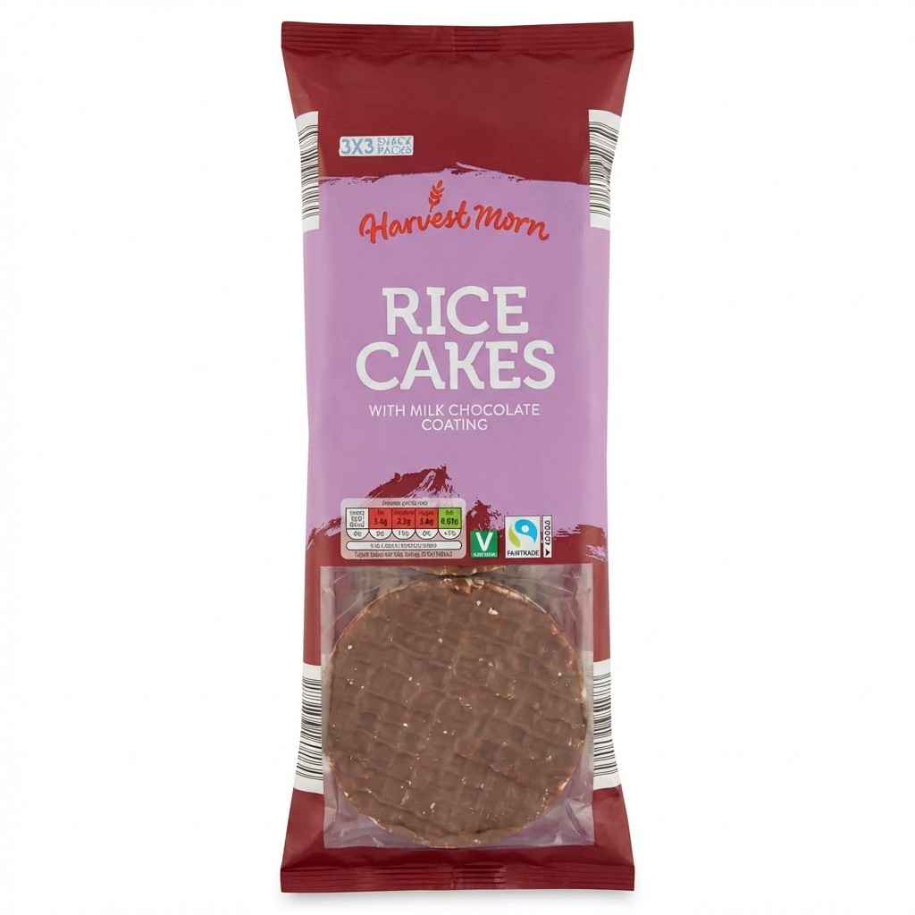 Harvest Morn Rice Cakes with Milk Chocolate 150g
