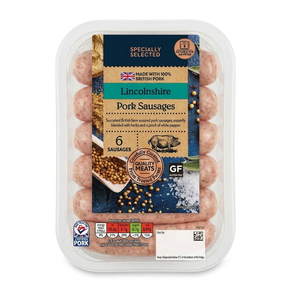 Specially Selected Lincolnshire Pork Sausages 400g