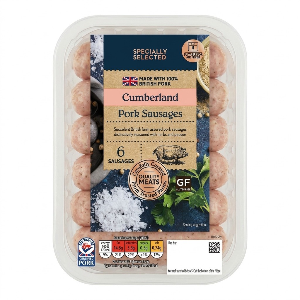 Specially Selected Cumberland Pork Sausages 400g