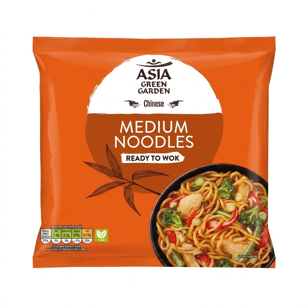 Asia Green Garden Medium Noodles 300g