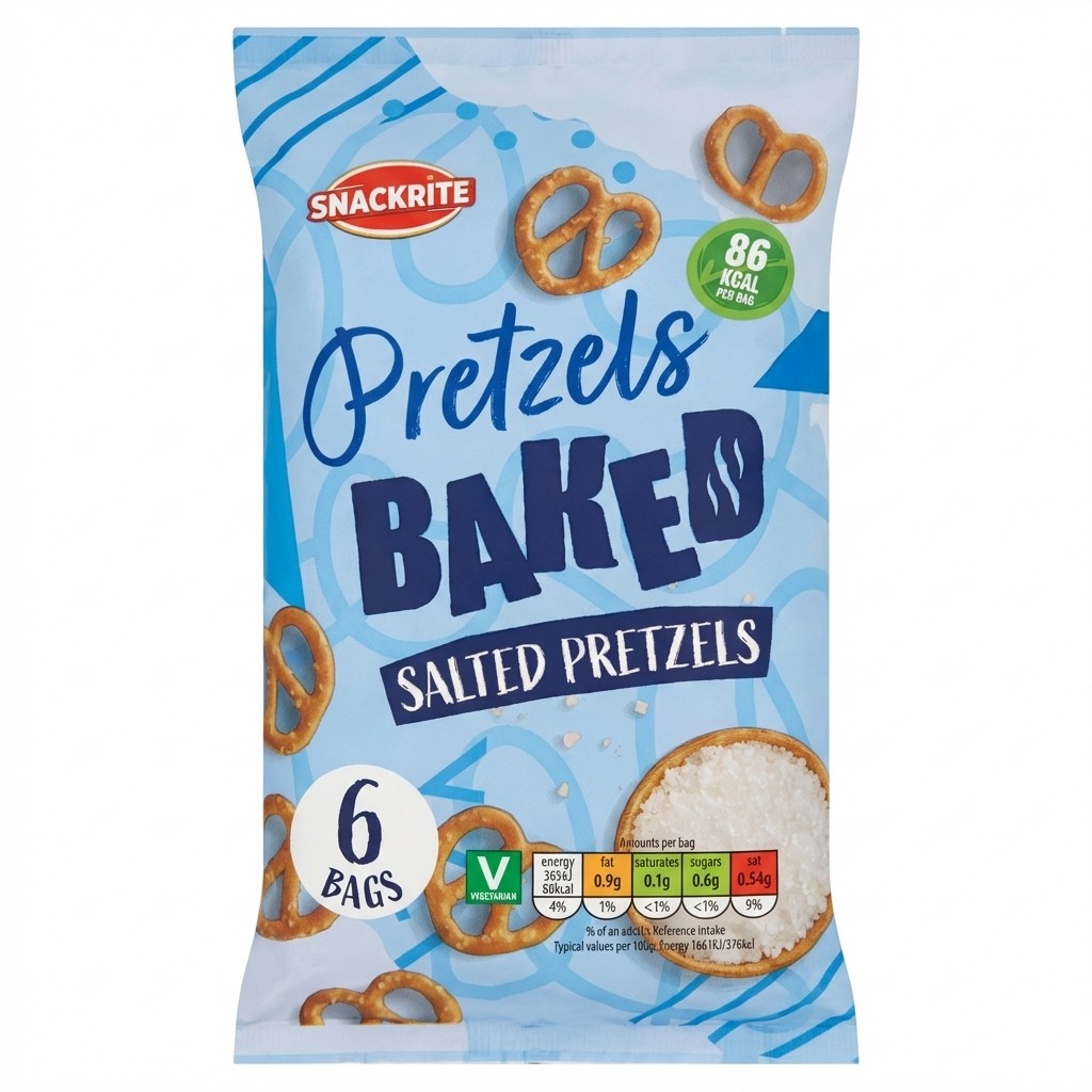 Snackrite Salted Pretzels 132g
