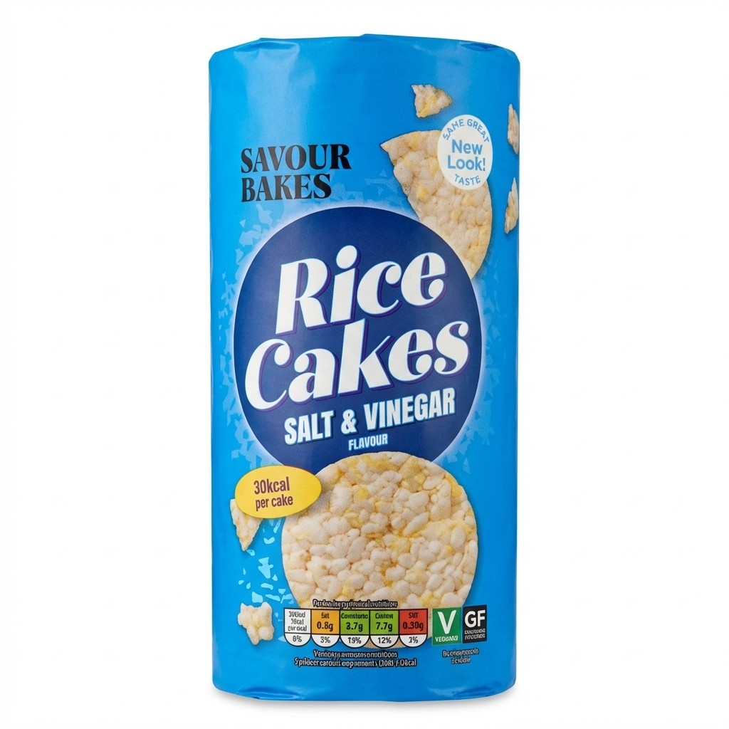 Savour Bakes Rice Cakes Salt & Vinegar 130g