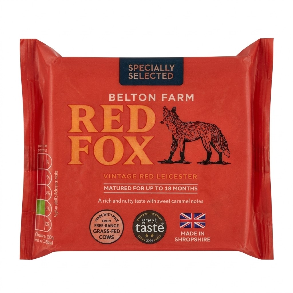 Belton Farm Red Fox Vintage Red Leicester 200g