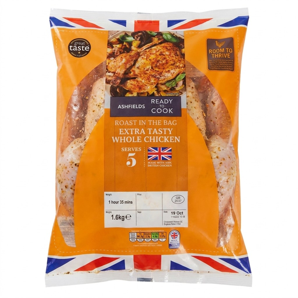 Ashfields Roast in the Bag Extra Tasty Whole Chicken 1.6kg