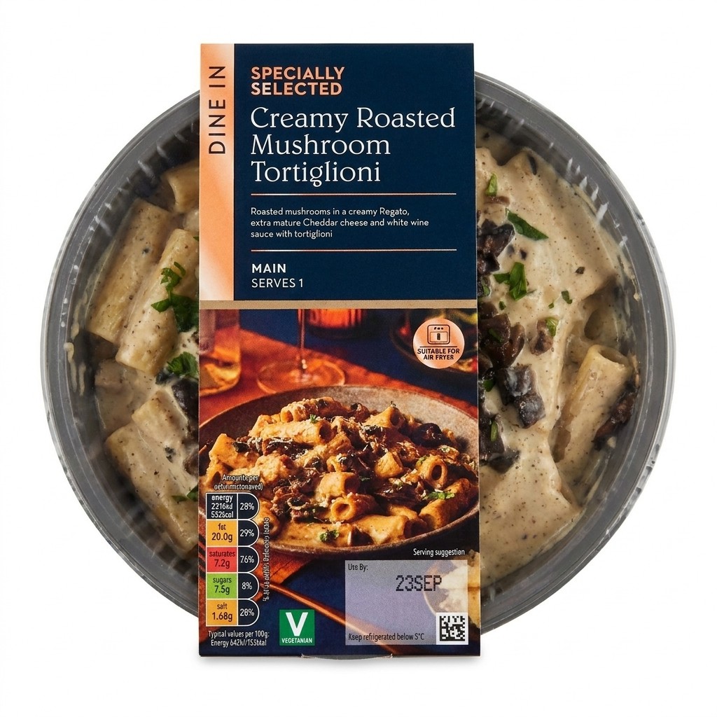 Specially Selected Creamy Roasted Mushroom Tortiglioni 400g