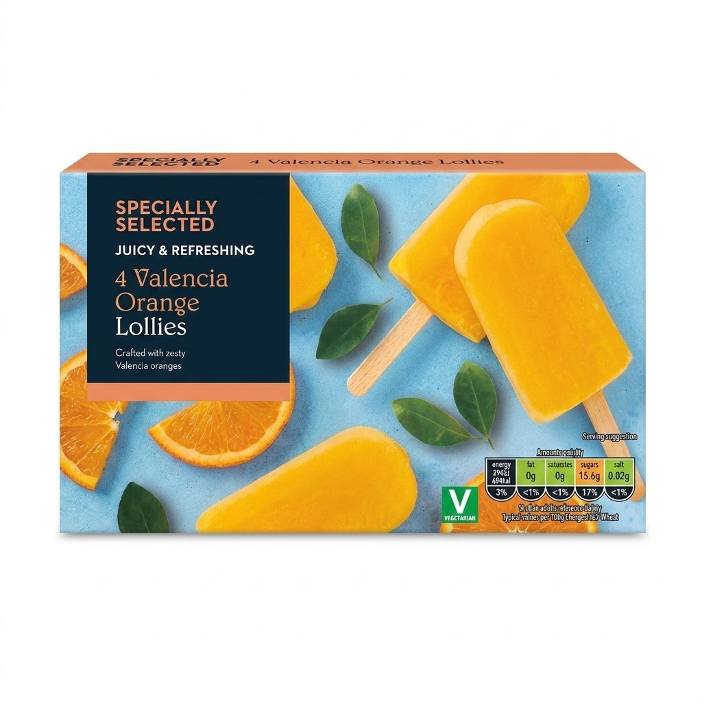 Specially Selected Valencia Orange Lollies 292ml
